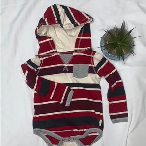 Hooded onsie Burt’s Bees Baby boys 18M